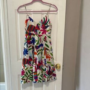 Colorful Floral Spaghetti Strap Dress